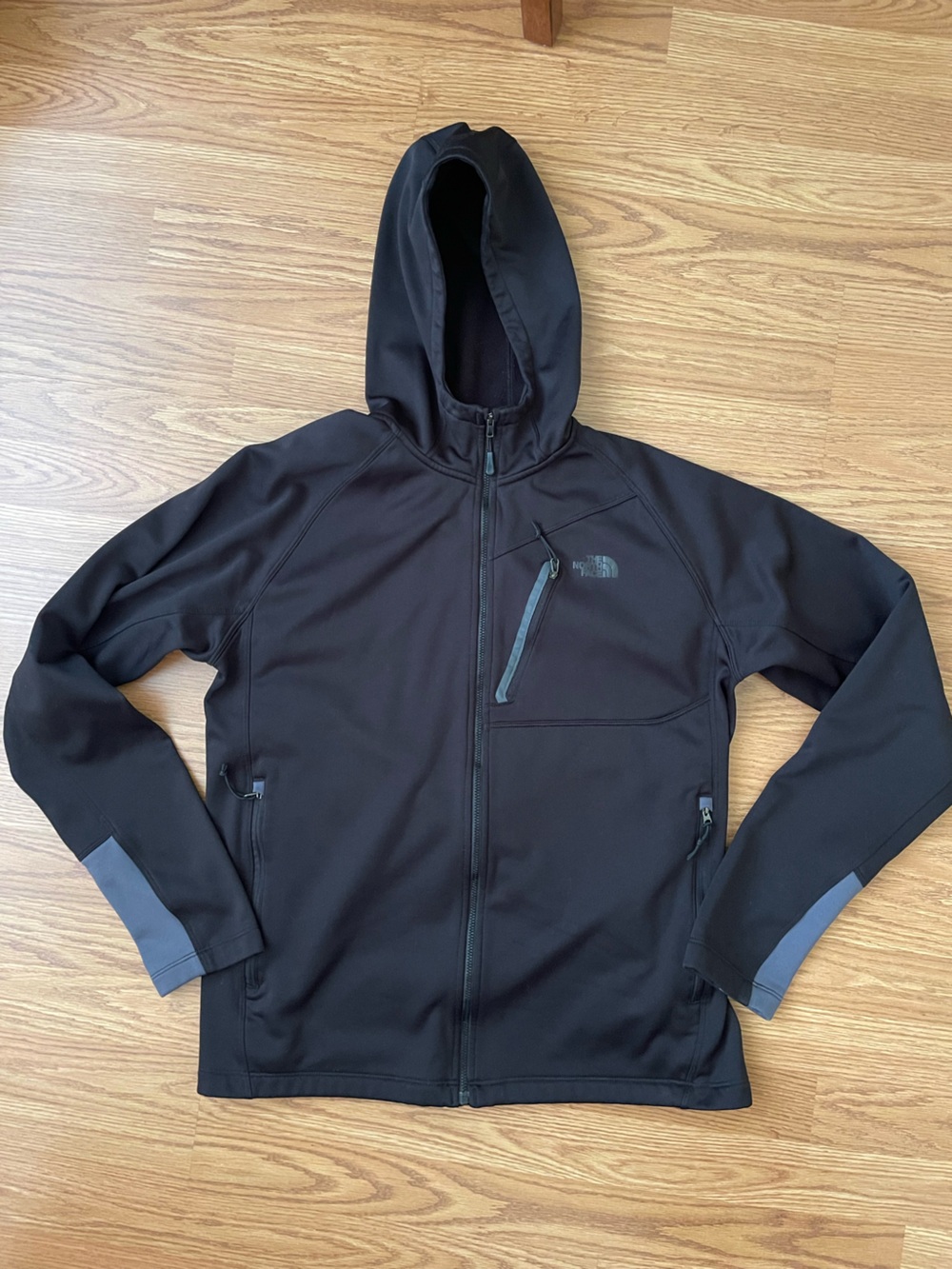 The North Face Black/grey Canyonlands zippered hoodie outdoor athletic